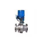 Electric V Port Ball Valve, ASTM A351 CF8, DN250, PN16, RF