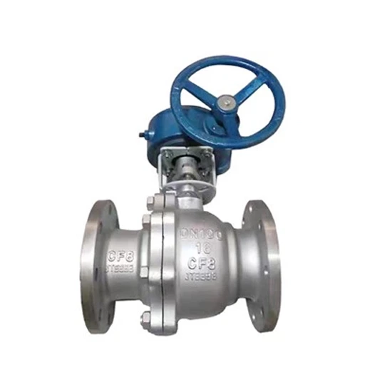 Gearbox Floating Ball Valve, API 6D, A216 WCB, DN150, PN40