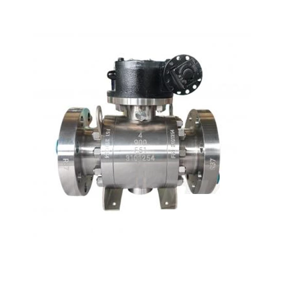 Metal Seated Trunnion Ball Valve, ASTM A182 F316, 4 IN, CL900