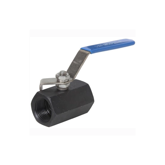 One Piece Hexagon Ball Valve, ASTM A105, 2000 PSI, FNPT Ends