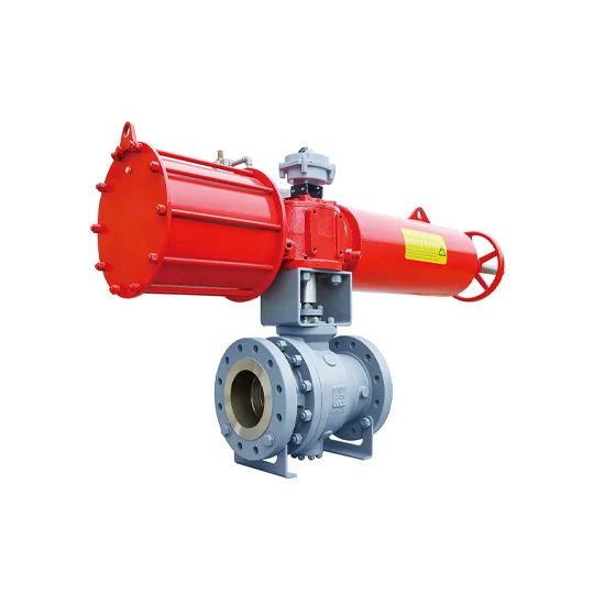 Pneumatic Actuated Ball Valves, API 6D, A216 WCB, Customized