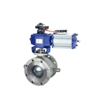 Single Acting Pneumatic Segment Ball Valve, A216 WCB, 150 LB