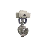 V Port Segment Ball Valve, A351 CF8, DN100, PN16, Electric