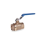 ASTM B62 C83600 Ball Valve, API 608, 2 PC, DN25, PN40, NPT
