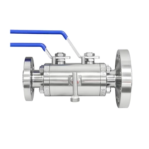 DBB Floating Ball Valve, EEMUA 182, 1500 LB, RTJ+FNPT, Lever